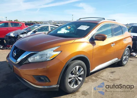 2016 Nissan Murano Sl из США, поврежденный, VIN 5N1AZ2MH3GN100804